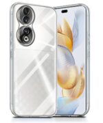 Crystal Clear Transparent Back Case Cover for Honor 90 5G | Full Device & Camera Protection Shockproof TPU | Flexible Silicone Back Cover Case Transparent - Image 2