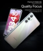 kelpuj Transparent Back Cover for Compatible with Samsung Galaxy M34 5G / F34 5G | Shockproof TPU Silicone Case with Raised Edges for Full Body & Camera Protection Transparent - Image 7