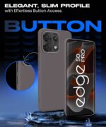 Slim Frameless Back Cover for Motorola Moto Edge 50 Pro | Ultra Thin Lightweight Design & Camera Protection | Soft Matte Silicone Flexible Mobile Case (Grey) - Image 6