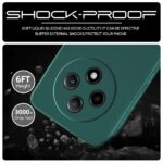 Back Cover for Oppo F27 Pro Plus 5G | Ultra Slim Soft Rubberised Case | Inner Velvet Fabric Lining | Matte Silicone Flexible Mobile Case | Camera Protection - Green - Image 6