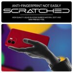 Back Cover for Xiaomi Mi Redmi A1 | Redmi A2 | Ultra Slim Soft Rubberised Case | Inner Velvet Fabric Lining | Matte Silicone Flexible Mobile Case | Camera Protection - Crimson Red - Image 5