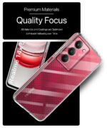 Transparent Back Cover Case Compatible with Realme 14x 5G, Narzo 80x, P3x | Shockproof TPU Silicone Case with Raised Bumps | Full Body & Camera Protection | Slim Fit Mobile CoverClear - Image 7