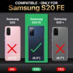 Back Cover for Samsung Galaxy S20 FE 5G | Ultra Slim Soft Rubberised Case | Inner Velvet Fabric Lining | Matte Silicone Flexible Mobile Case | Camera Protection - Green - Image 2