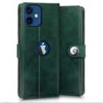 Shock Proof Flip Cover Back Case for Iphone 12 | Magnetic Wallet Leather Case with Stand - Image 2