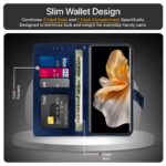 Shock Proof Flip Cover Back Case for Vivo V30 Pro | Magnetic Wallet Leather Case with Stand - Image 4