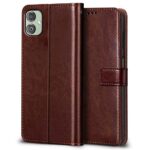 Shock Proof Flip Cover Back Case for Samsung Galaxy F14 5G | Magnetic Wallet Leather Case with Stand - Image 2