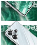 Crystal Clear Transparent Back Cover Case Compatible with Mi Redmi 13 5G & Poco M6 Plus 5G Shockproof Flexible TPU Silicone Case with Full Body & Camera Protection Transparent - Image 5