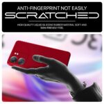 Back Cover for Xiaomi Redmi 13C 4G | Poco C65 | Ultra Slim Soft Rubberised Case | Inner Velvet Fabric Lining | Matte Silicone Flexible Mobile Case | Camera Protection - Crimson Red - Image 5