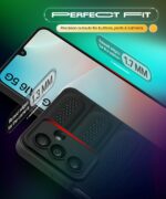 Ultimate Silicone Back Cover Case for Samsung Galaxy M16 5G | Galaxy F16 5G | Heat Dissipation Thin Soft TPU | 360? Camera Protection | Breathable Cooling Holes ? Pitch Black - Image 8