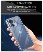 kelpuj Crystal Clear Transparent Back Case for Compatible with Motorola Edge 40 5G | Shockproof Flexible TPU Silicone Cover | Full Body & Camera Protection Transparent - Image 6