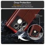 Shock Proof Flip Cover Back Case for Infinix Note 40 Pro | Magnetic Wallet Leather Case with Stand - Image 4