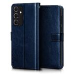 Shock Proof Flip Cover Back Case for Samsung Galaxy A55 5G | Magnetic Wallet Leather Case with Stand - Image 3