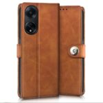 Shock Proof Flip Cover Back Case for Oppo F23 5G | Magnetic Wallet Leather Case with Stand - Image 2