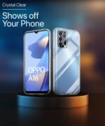 Crystal Clear Transparent Back Case Cover for Oppo A16 | Full Device & Camera Protection Shockproof TPU Silicone Back Cover Case Transparent - Image 3