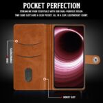 Shock Proof Flip Cover Back Case for Vivo T3X 5G | Magnetic Wallet Leather Case with Stand - Image 6