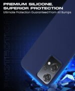 kelpuj Slim Frameless Back Cover for 1+ OnePlus Nord CE 2 Lite 5G | Ultra Thin Lightweight Design & Camera Protection | Soft Matte Silicone Flexible Mobile Case (Blue) - Image 8