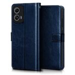 Shock Proof Flip Cover Back Case for Motorola Moto G34 5G | Magnetic Wallet Leather Case with Stand - Image 4