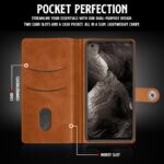 Shock Proof Flip Cover Back Case for Realme Gt Master Edition | Magnetic Wallet Leather Case with Stand - Image 3
