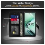 Shock Proof Flip Cover Back Case for Iqoo Z9X 5G | Magnetic Wallet Leather Case with Stand - Image 6