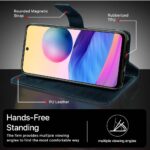 Shock Proof Flip Cover Back Case for Xiaomi Redmi Note 10 | Magnetic Wallet Leather Case with Stand - Image 8