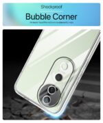 Transparent Back Cover Case for Vivo V40 | V40 Pro 5G | T3 Ultra 5G | Raised Bumps for Full Device & Camera Protection Shockproof TPU Silicone Back Case Mobile Cover Transparent - Image 8