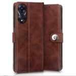 Shock Proof Flip Cover Back Case for Oppo A78 5G | Magnetic Wallet Leather Case with Stand - Image 3