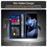 Shock Proof Flip Cover Back Case for 1+ Oneplus 13R 5G | Magnetic Wallet Leather Case with Stand - Image 4