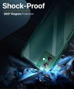 kelpuj Shock Proof Clear Protective Back Case for Samsung Galaxy A04 4G - AirEDGE Technology | 360 Degree Camera Protection | Transparent Hybrid Back Case Mobile Cover - Green - Image 4