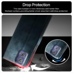 Shock Proof Flip Cover Back Case for Motorola Moto G73 5G | Magnetic Wallet Leather Case with Stand - Image 6