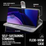 Shock Proof Flip Cover Back Case for Motorola Moto Edge 40 5G | Magnetic Wallet Leather Case with Stand - Image 8