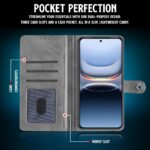 Shock Proof Flip Cover Back Case for Iqoo 13 5G | Magnetic Wallet Leather Case with Stand - Image 6