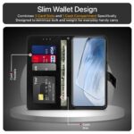 Shock Proof Flip Cover Back Case for Iqoo 7 | Magnetic Wallet Leather Case with Stand - Image 4