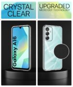 Transparent Back Cover Case for Samsung Galaxy A16 5G | Raised Bumps for Full Device & Camera Protection Shockproof TPU Silicone Back Case Mobile Cover Transparent - Image 6