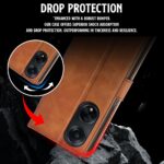 Shock Proof Flip Cover Back Case for Oppo F23 5G | Magnetic Wallet Leather Case with Stand - Image 4