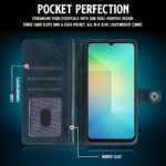Shock Proof Flip Cover Back Case for Samsung Galaxy A06 | Magnetic Wallet Leather Case with Stand - Image 4