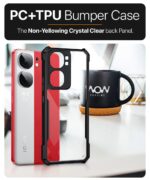 Shock Proof Clear Protective Back Case for iQOO Neo 9 Pro 5G AirEDGE Technology | 360 Degree Camera Protection | Transparent Hybrid Back Case Mobile Cover Black - Image 8