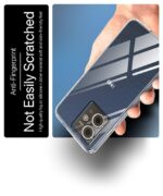 Transparent Back Cover Case Compatible with HMD Crest 5G Shockproof TPU Silicone Mobile Cover with Raised Bumps for Full Body & Camera Protection Clear/Transparent - Image 7