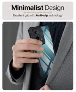 Shock Proof Clear Protective Back Case for Honor 200 Lite - AirEDGE Technology | 360 Degree Camera Protection | Transparent Hybrid Back Case Mobile Cover - Black - Image 5