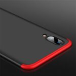 3 in 1 Double Dip Anti Slip Hybrid Pc Plastic Matte Hard Back Cover for Vivo V11 Pro (Black) - Image 4