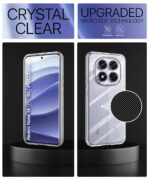 Transparent Back Cover Case for Redmi Note 14 Pro 5G | Poco X7 5G | Raised Bumps for Full Device & Camera Protection Shockproof TPU Silicone Back Case Mobile Cover Transparent - Image 6