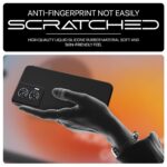 Back Cover for Motorola Moto Edge 50 Fusion | Ultra Slim Soft Rubberised Case | Inner Velvet Fabric Lining | Matte Silicone Flexible Mobile Case | Camera Protection - Black - Image 5