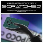 kelpuj Back Cover for Redmi A4 5G | Poco C75 5G | 14C 5G | Poco M7 | Ultra Slim Soft Rubberised Case | Inner Velvet Fabric Lining | Matte Silicone Flexible Mobile Case | Camera Protection - Green - Image 8