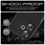 kelpuj Back Cover for Mi Redmi 13 5G | Poco M6 Plus 5G | Ultra Slim Soft Rubberised Case | Inner Velvet Fabric Lining | Matte Silicone Flexible Mobile Case | Camera Protection - Black - Image 6