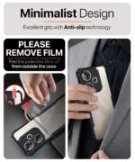 Shock Proof Clear Protective Back Case for Poco F6 5G - AirEDGE Technology | 360 Degree Camera Protection | Transparent Hybrid Back Case Mobile Cover - Black - Image 5