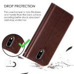 Shock Proof Flip Cover Back Case for Motorola Moto G4 Plus | Magnetic Wallet Leather Case with Stand - Image 4