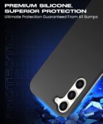 Slim Frameless Back Cover for Samsung Galaxy S23 5G | Ultra Thin Lightweight Design & Camera Protection | Soft Matte Silicone Flexible Mobile Case (Black) - Image 5