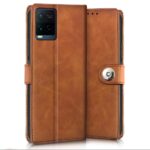 Shock Proof Flip Cover Back Case for Vivo Y21 | Magnetic Wallet Leather Case with Stand - Image 2
