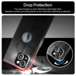 Shock Proof Flip Cover Back Case for Apple Iphone 14 Plus | Magnetic Wallet Leather Case with Stand - Image 5