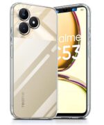 kelpuj Back Cover for Realme Narzo N53 | Realme C53 | Realme C51 | Camera Bump Protection & Inner Velvet Fabric Lining | Ultra Slim Matte Soft Rubberised Case Cover (Pitch Blue) - Image 2