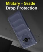 Ultimate Silicon Back Cover Case for Mi Redmi A3 | Redmi A3X | Poco C61 | Military Grade Drop Protection Shockproof Bumper | Anti-Slip | Scratch Proof Micro-Fibre Cloth Inside (Deep Blue) - Image 8